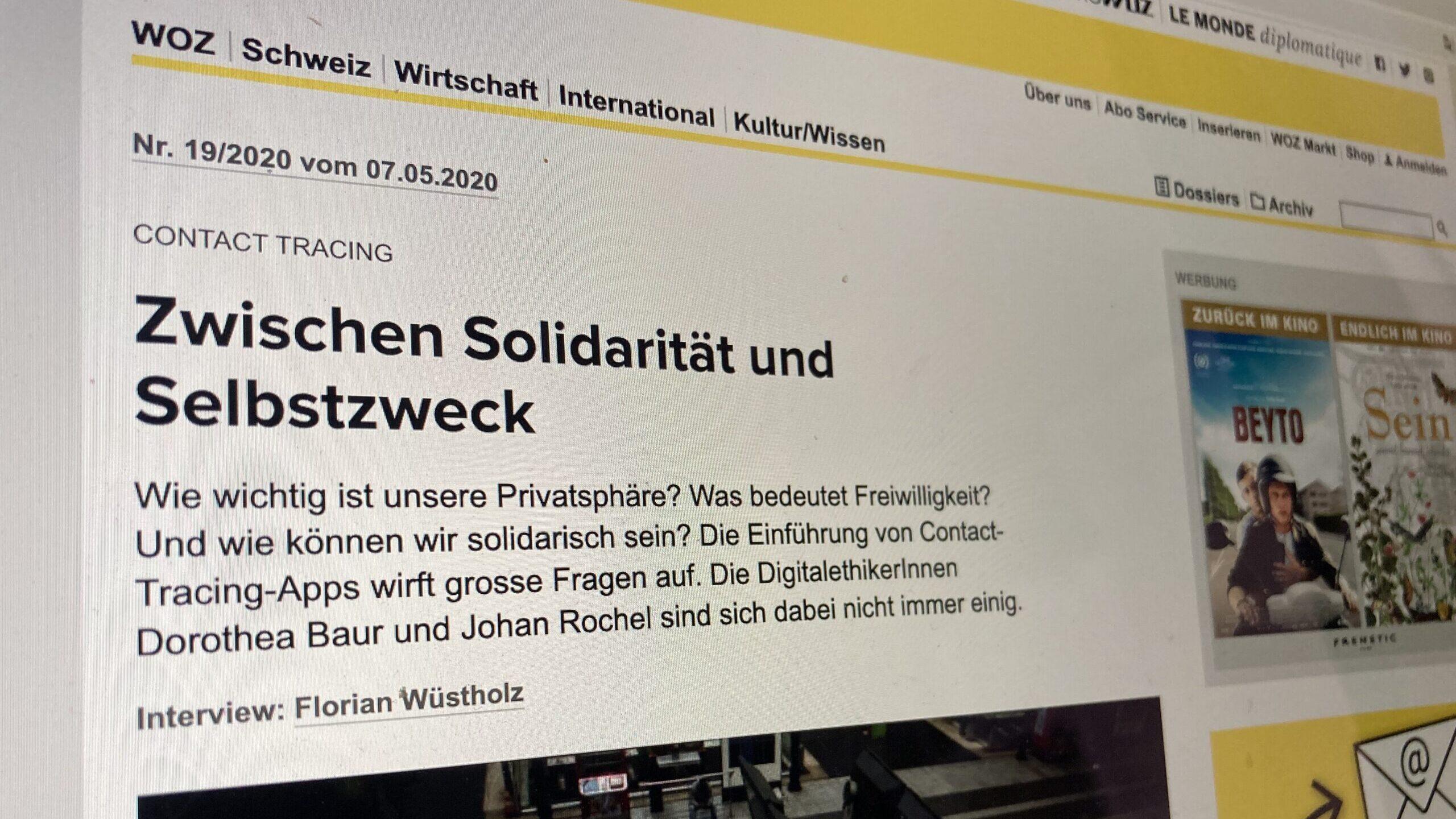 Technologie, Privatsphäre und Solidarität in der Pandemie